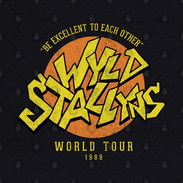 Wyld Stallyns World Tour 1989 - vintage logo by BodinStreet